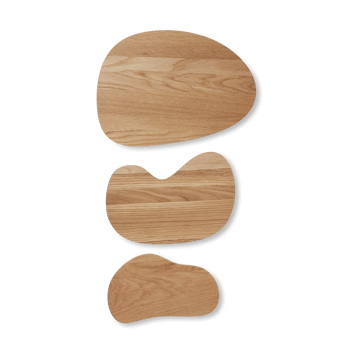 Tagliere Cairn, set da 3 pezzi - Oak - ferm LIVING