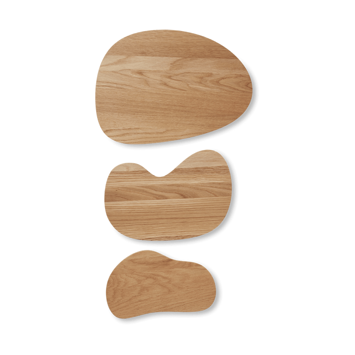 Tagliere Cairn, set da 3 pezzi - Oak - ferm LIVING