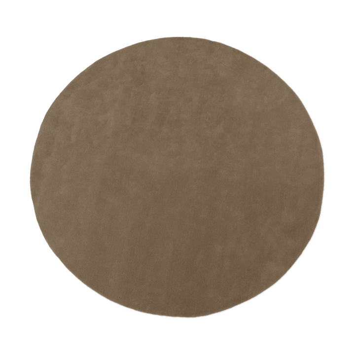 Tappeto a pelo lungo Stille round - Ash Brown Ø240 cm - Ferm LIVING