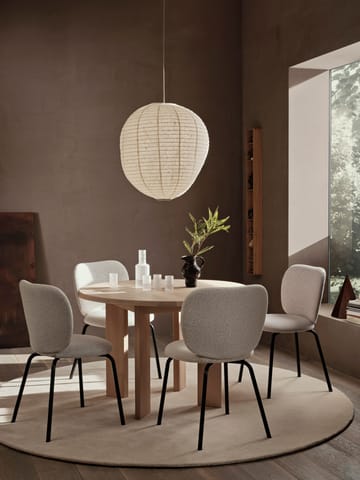 Tappeto a pelo lungo Stille round - Off-white Ø240 cm - ferm LIVING