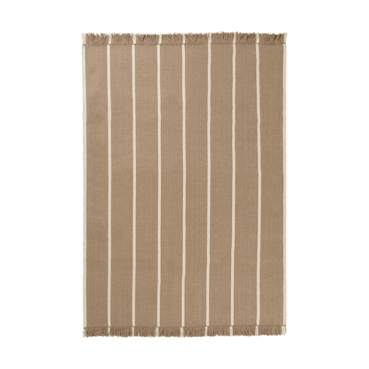 Tappeto Calm kelim - Dark Sand, Off-white, 140x200 cm - Ferm LIVING