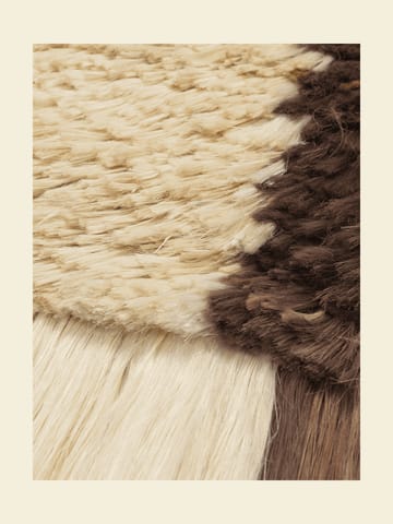 Tappeto da parete Edge Wall Rug 50x110 cm - Avorio-Caffè - ferm LIVING