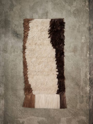 Tappeto da parete Edge Wall Rug 50x110 cm - Avorio-Caffè - ferm LIVING