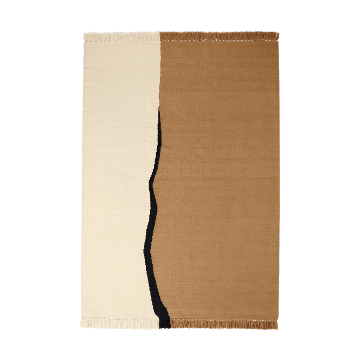 Tappeto Soil Kelim - Dark sand-off white, 170x240 cm - Ferm LIVING