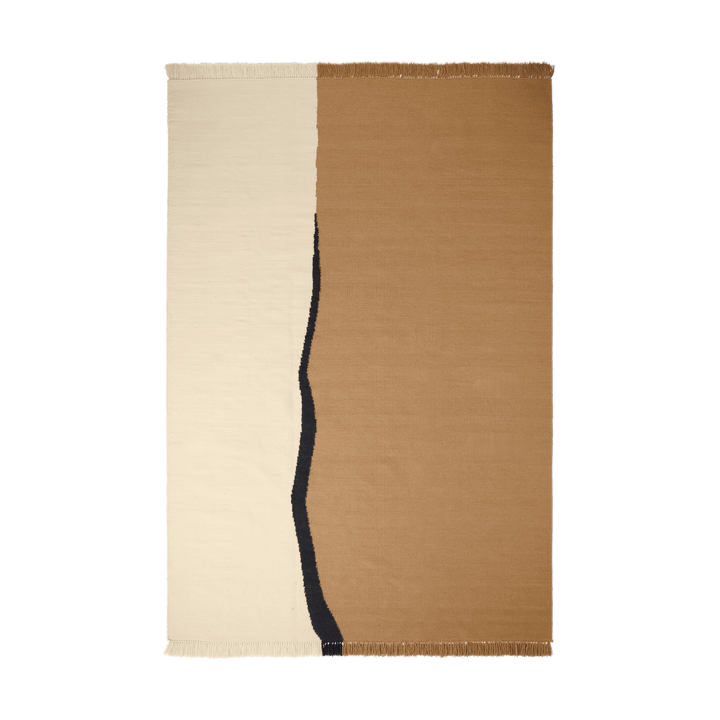 Tappeto Soil Kelim - Dark sand-off white, 200x300 cm - Ferm LIVING