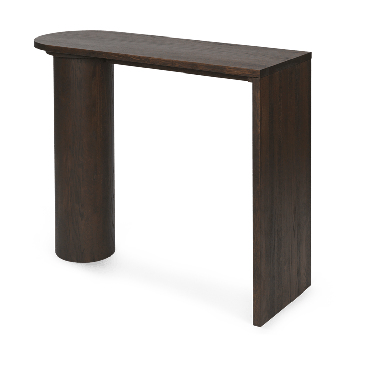 Tavolino Pylo Console Table 85x36x100 cm, Quercia scura macchiata ferm LIVING