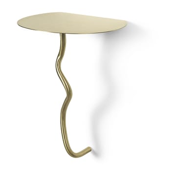 Tavolo da parete Curvature - Brass - ferm LIVING