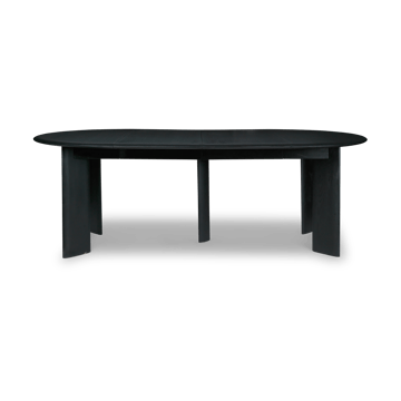 Tavolo da pranzo allungabile Bevel incl. 2 dischi aggiuntivi - Faggio nero oliato - ferm LIVING