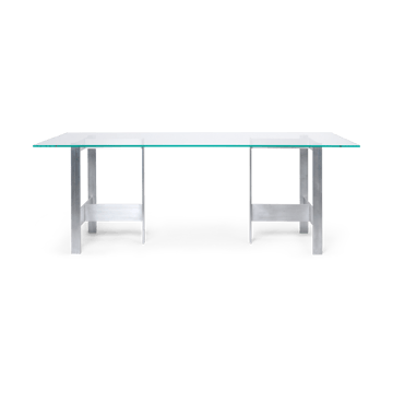 Tavolo da pranzo Lager 90x200 cm - Glass-aluminium - ferm LIVING