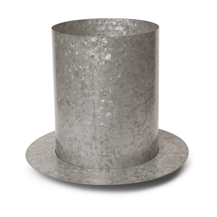 Vaso da fiori Auran large 38,7 cm - Galvanized iron - Ferm LIVING