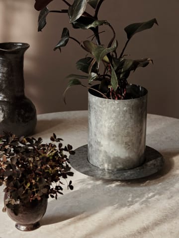 Vaso da fiori Auran medium 26,6 cm - Galvanized iron - ferm LIVING