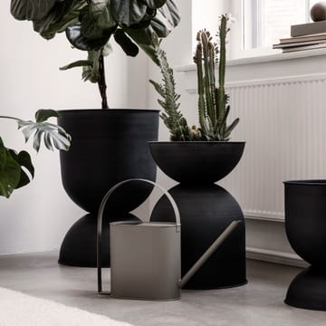 Vaso da fiori Hourglass grande - nero-grigio scuro - ferm LIVING