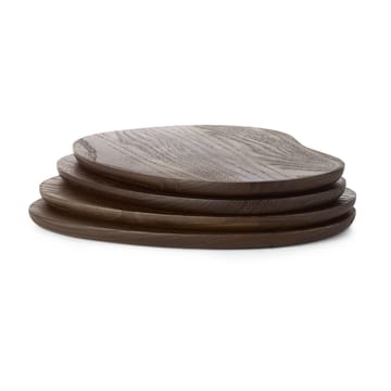 Vassoio per burro Cairn, 4 pezzi - Dark Brown - ferm LIVING