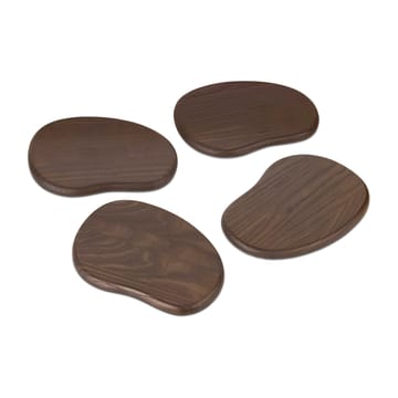 Vassoio per burro Cairn, 4 pezzi - Dark Brown - ferm LIVING