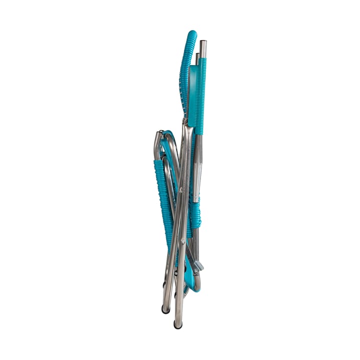 Sedia a sdraio Spaghetti con poggiapiedi, Turquoise Fiam