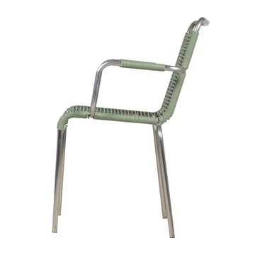 Sedia con braccioli Mya in alluminio - Sage Green - Fiam