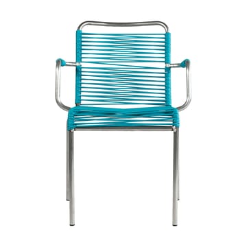 Sedia con braccioli Mya Spaghetti - Turquoise - Fiam