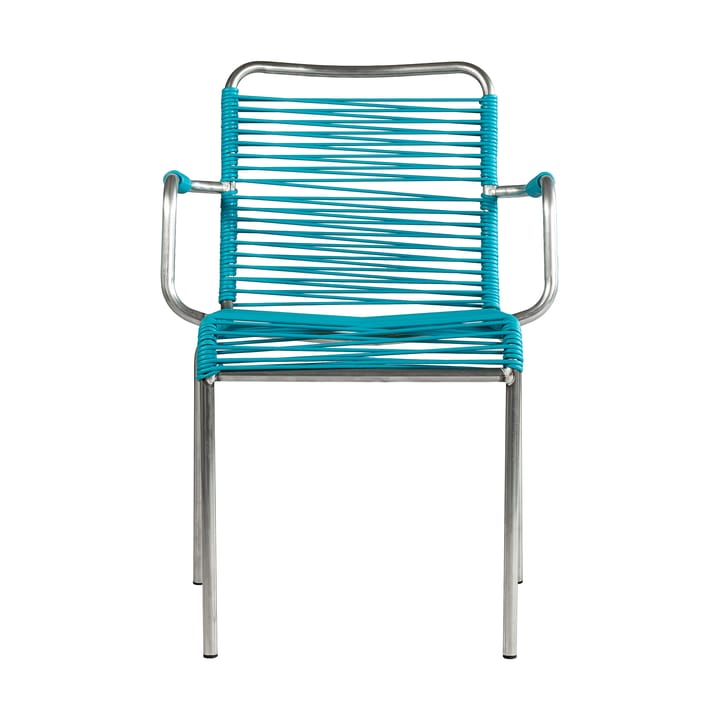 Sedia con braccioli Mya Spaghetti - Turquoise - Fiam