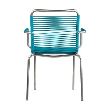 Sedia con braccioli Mya Spaghetti - Turquoise - Fiam