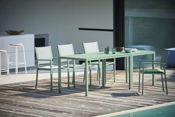 Tavolo da pranzo allungabile Aria 140-200 cm - Sage green - Fiam