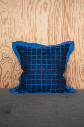 Federa Rutig 47x47 cm - Blue-black - Fine Little Day