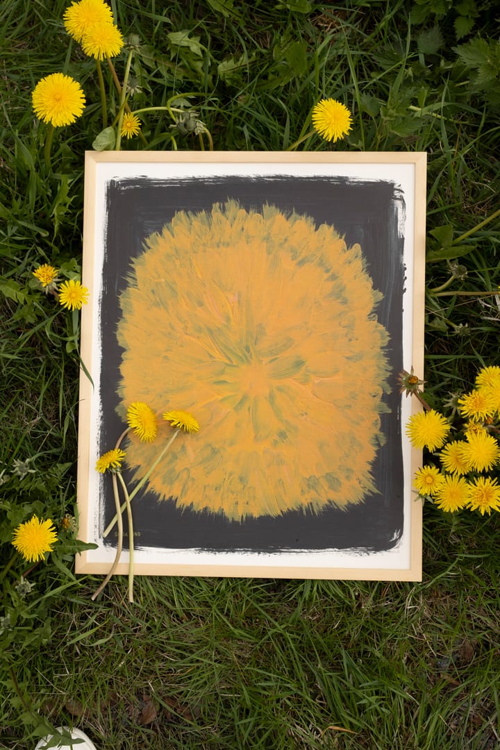 Poster Dandelion 40x50 cm, Giallo-nero Fine Little Day