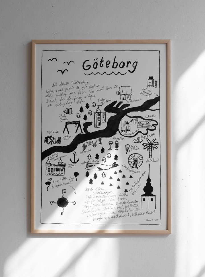 Poster Göteborg, 50x70 cm Fine Little Day