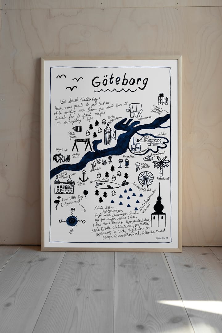 Poster Göteborg, 50x70 cm Fine Little Day