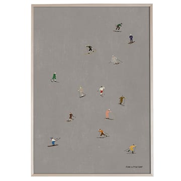 Poster Skiers 50x70 cm - grigio - Fine Little Day