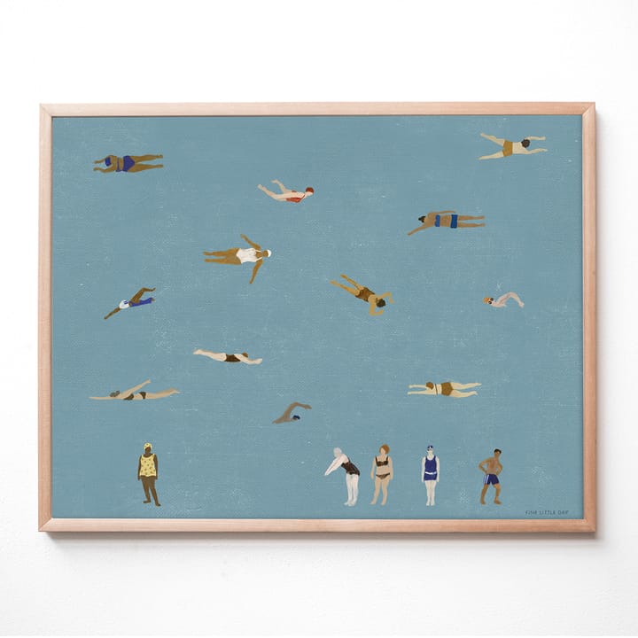 Poster Swimmers, 40x50 cm Fine Little Day