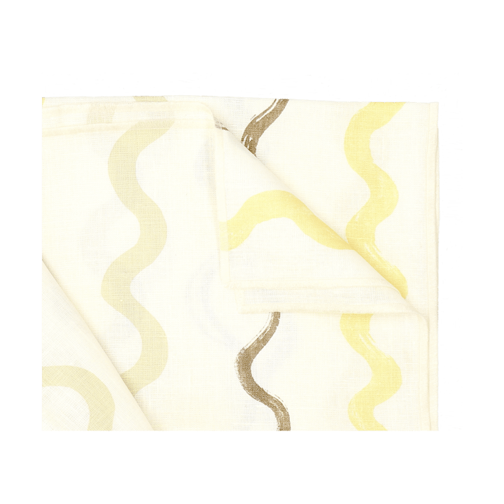 Tovaglia Randig 149x250 cm - Bianco, giallo - Fine Little Day