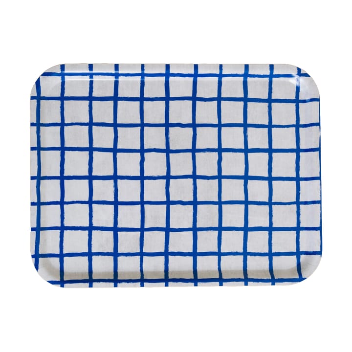 Vassoio a quadri 33x43 cm - Blu - Fine Little Day