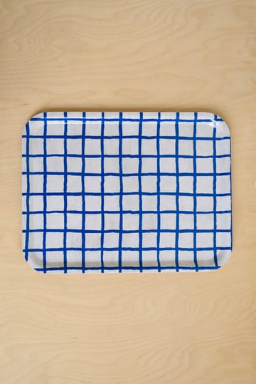 Vassoio a quadri 33x43 cm - Blu - Fine Little Day