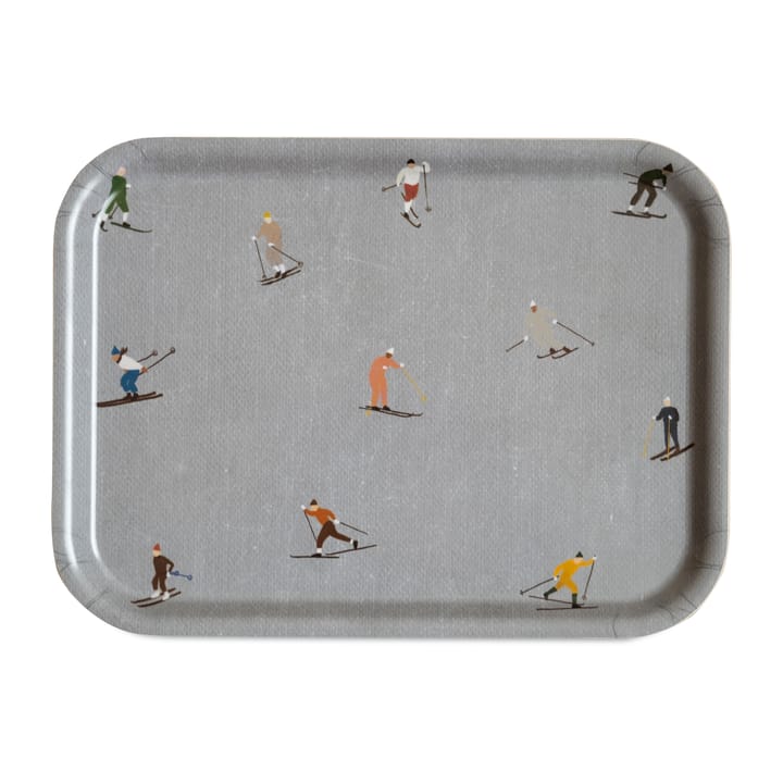 Vassoio Skiers, 20x27 cm - Grigio - Fine Little Day