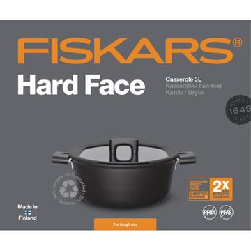 Casseruola con coperchio Hard Face  - 5 L - Fiskars