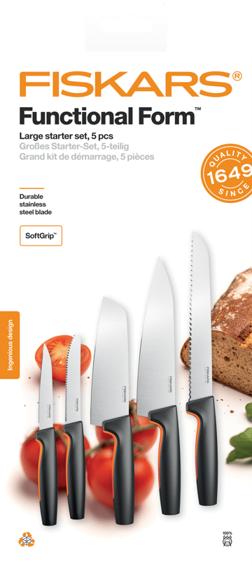 Set di coltelli grande Functional Form - 5 pezzi - Fiskars