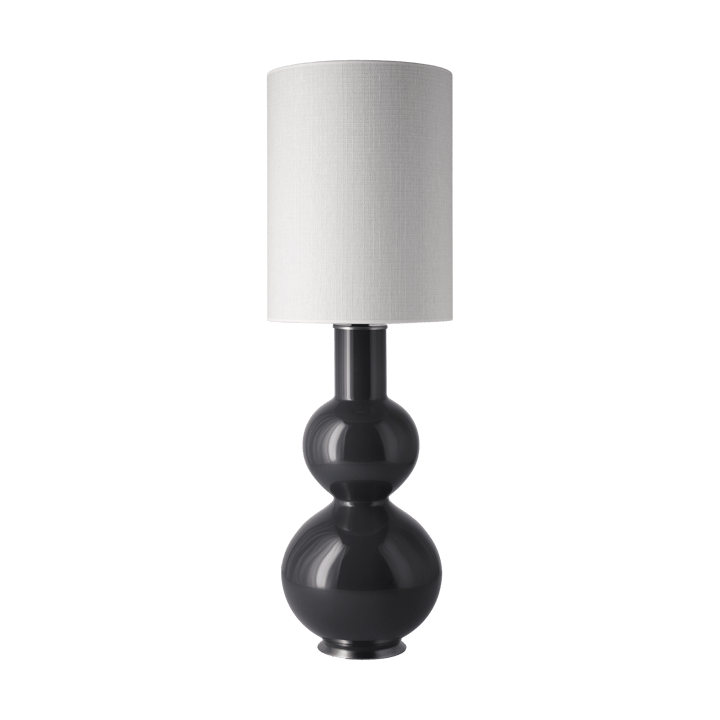 Lampada da tavolo Augusta con base grigia - Babel Beige L - Flavia Lamps