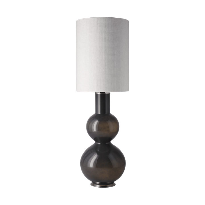 Lampada da tavolo Augusta con base grigia, Babel Beige L Flavia Lamps