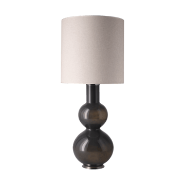 Lampada da tavolo Augusta con base grigia - Milano Tostado M - Flavia Lamps