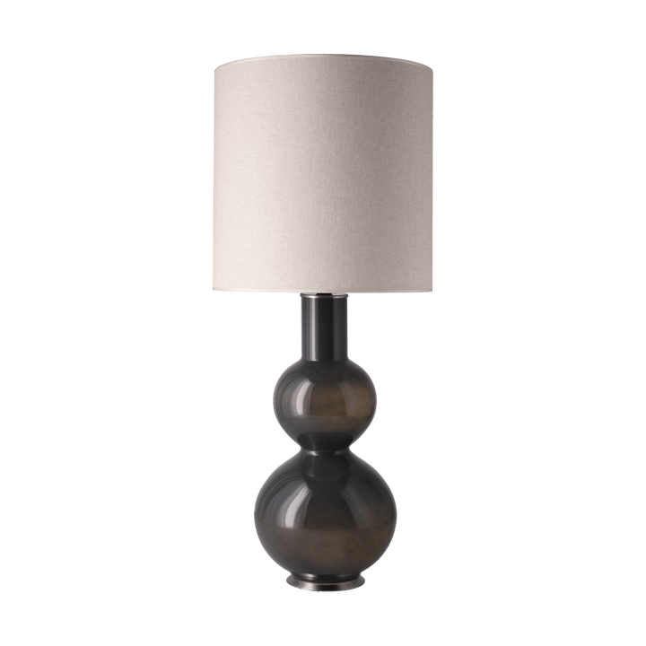 Lampada da tavolo Augusta con base grigia, Milano Tostado M Flavia Lamps