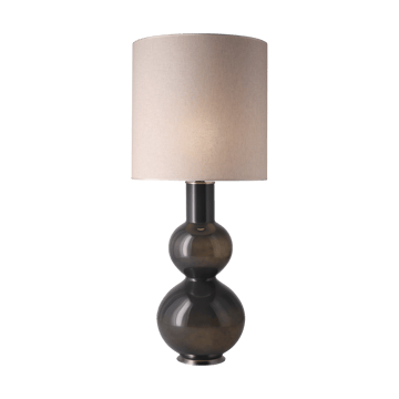 Lampada da tavolo Augusta con base grigia - Milano Tostado M - Flavia Lamps