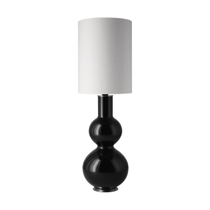 Lampada da tavolo Augusta con base nera - Babel Beige L - Flavia Lamps