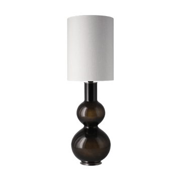 Lampada da tavolo Augusta con base nera - Babel Beige L - Flavia Lamps