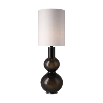 Lampada da tavolo Augusta con base nera - Babel Beige L - Flavia Lamps