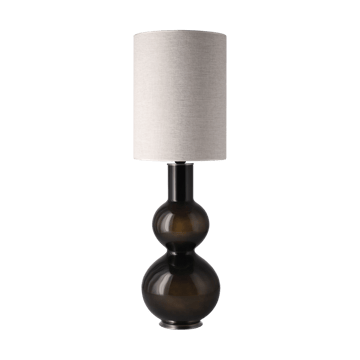 Lampada da tavolo Augusta con base nera - London Beige L - Flavia Lamps