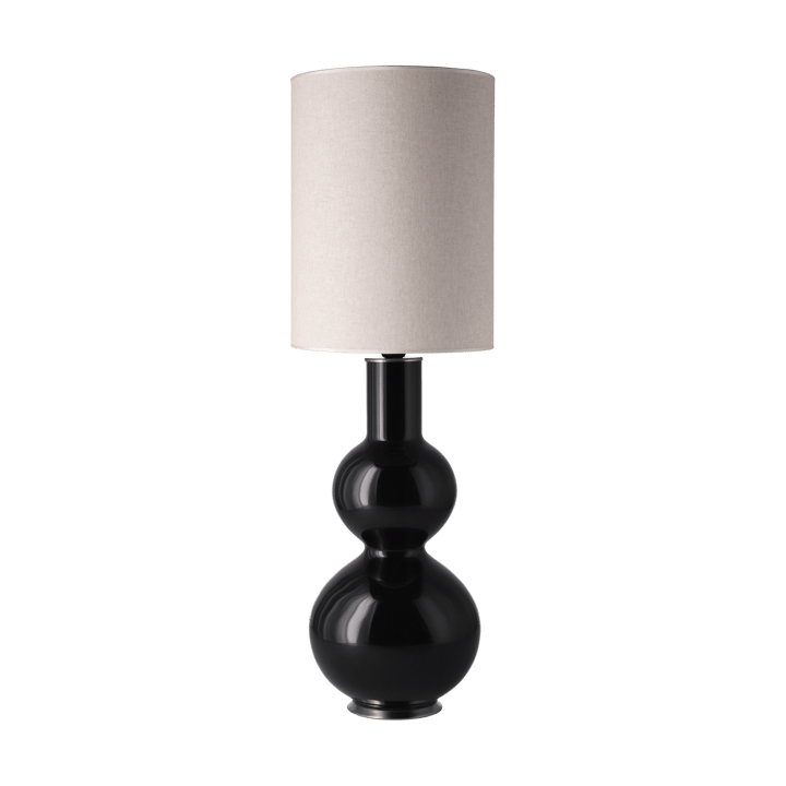 Lampada da tavolo Augusta con base nera - Milano Tostado L - Flavia Lamps