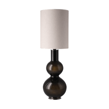 Lampada da tavolo Augusta con base nera - Milano Tostado L - Flavia Lamps