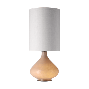 Lampada da tavolo Flavia con base beige - Babel Beige L - Flavia Lamps