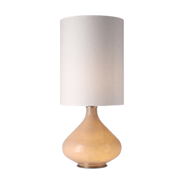 Lampada da tavolo Flavia con base beige - Babel Beige L - Flavia Lamps