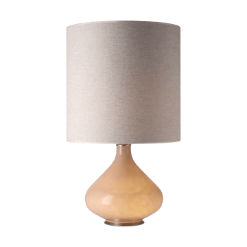 Lampada da tavolo Flavia con base beige - London Beige M - Flavia Lamps